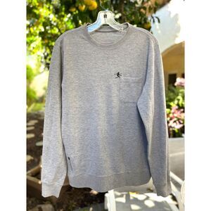 Vuori Cotton Blend Gray Jeffreys Long Sleeve Pullover Crew Neck Sweatshirt SZ M